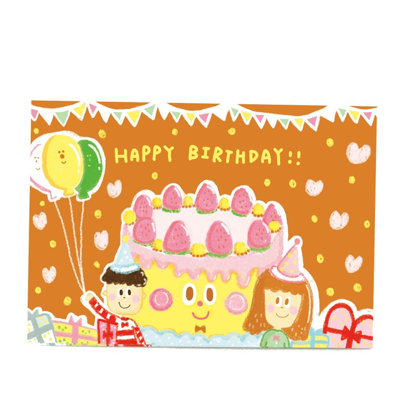 jack in the box生日明信片 - 卡片/明信片 - 纸 咖啡色