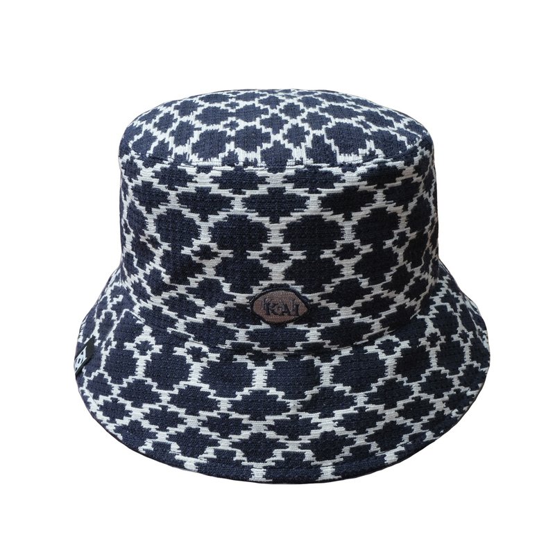 KAIKAI - Insomnia - 几何菱格编织渔夫帽 - 帽子 - 棉．麻 多色