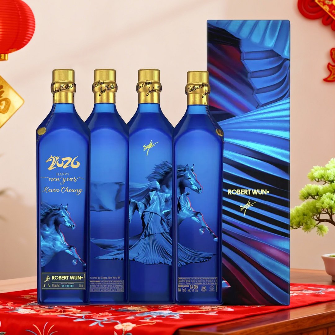 2026 CNYGifts | Johnnie Walker Blue Label尊尼获加蓝标 新年礼 - 酒类 - 玻璃 