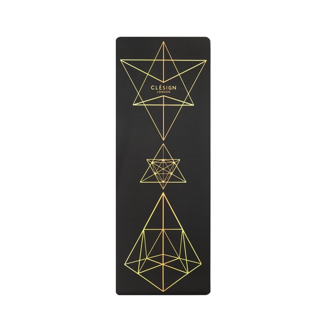 【Clesign】COCO Aurora Yoga Mat 瑜珈垫 4.5mm - Vanta Black - 瑜珈垫 - 橡胶 黑色