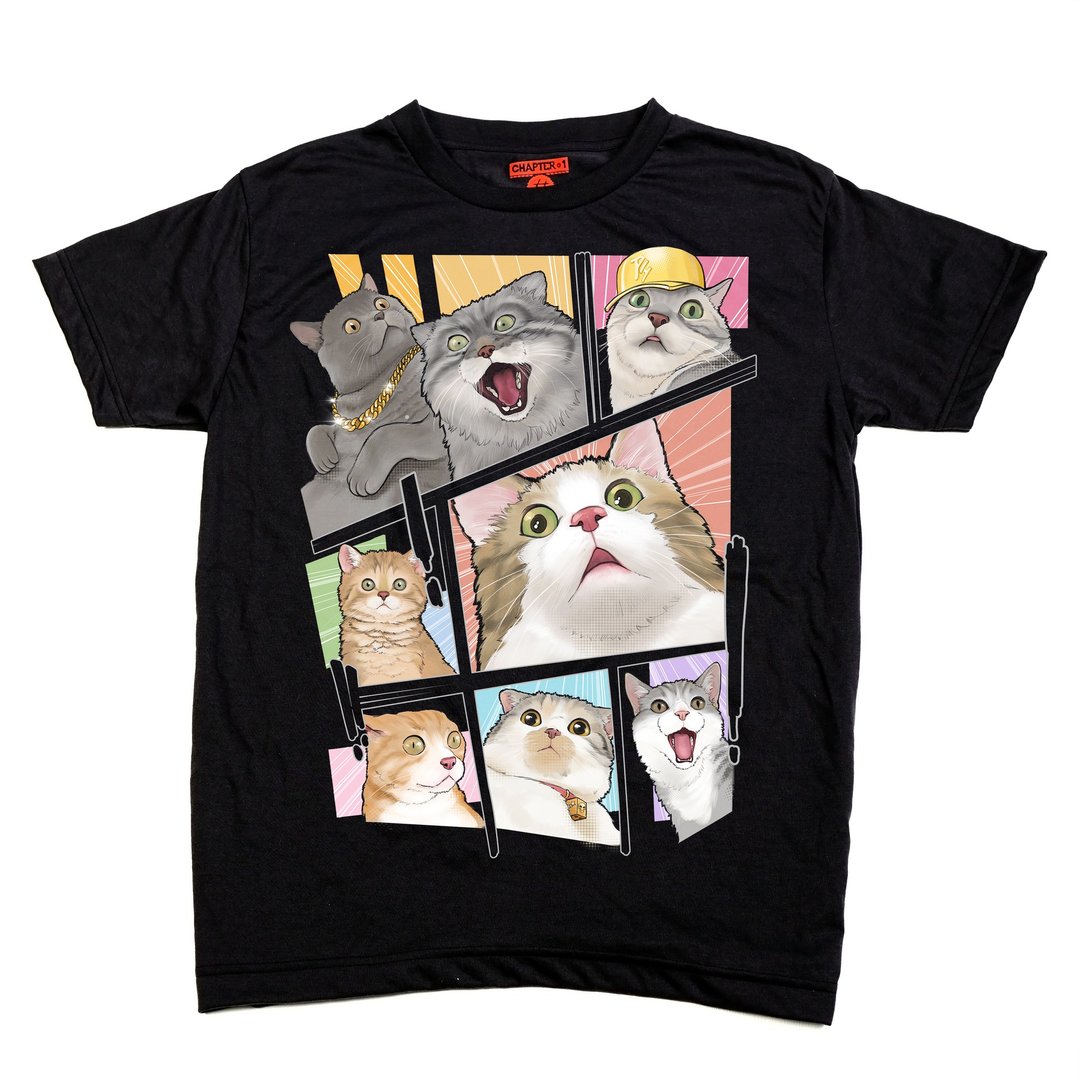 Oh My Cat ! Chapter One T-shirt - 男装上衣/T 恤 - 其他材质 白色