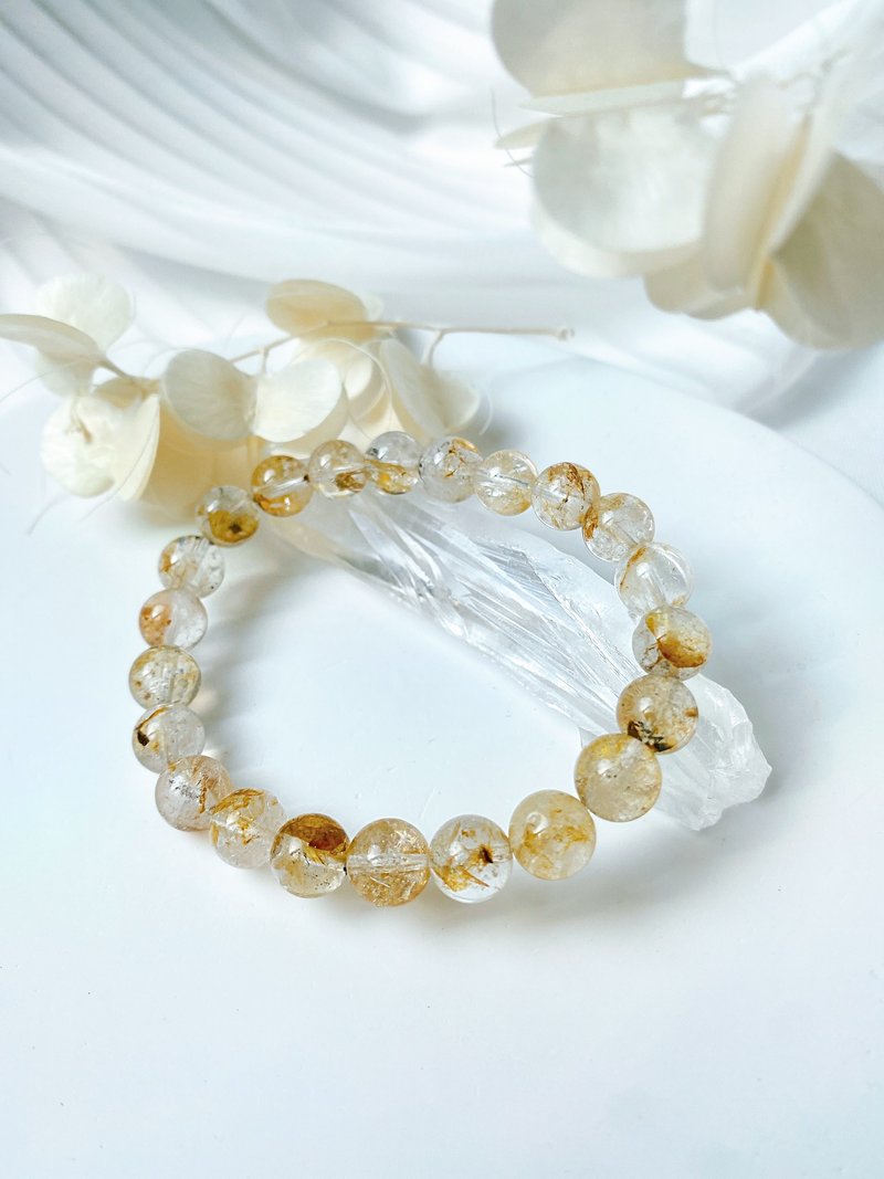 黄油胆闪灵钻||闪灵钻/水晶/手串/手链 - 手链/手环 - 水晶 黄色