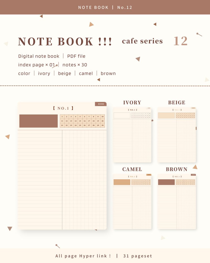 [ NOTE BOOK / No.12 ] Digital Notebook / Template - 其他数码商品 - 其他材质 