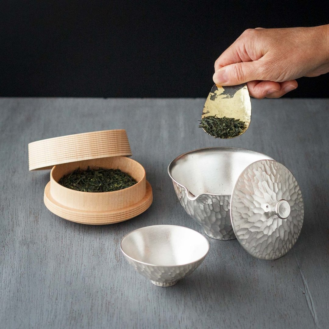 黑染纯铜金箔茶匙 - Tea Scoop KOTO TEA - 餐刀/叉/匙组合 - 铜/黄铜 黑色