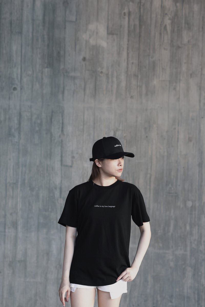 coffee is my love language tshirt (black special edition) - 女装 T 恤 - 棉．麻 黑色