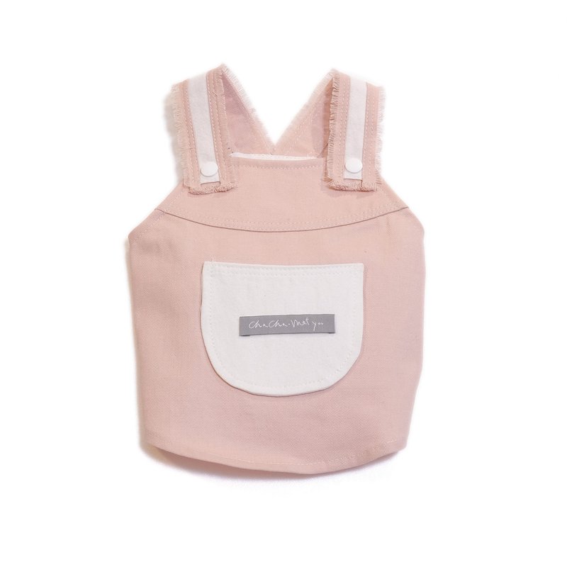 |  chacha.metyou 须须工作口袋吊带装粉红款 狗狗喵喵毛小孩 - 衣/帽 - 棉．麻 粉红色