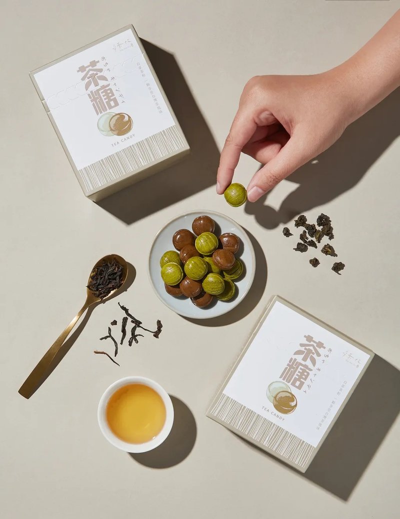 茶糖 I 自家茶粉 一颗带你品尝台湾茶风味 最佳伴手礼 日韩游客 - 零食/点心 - 其他材质 咖啡色