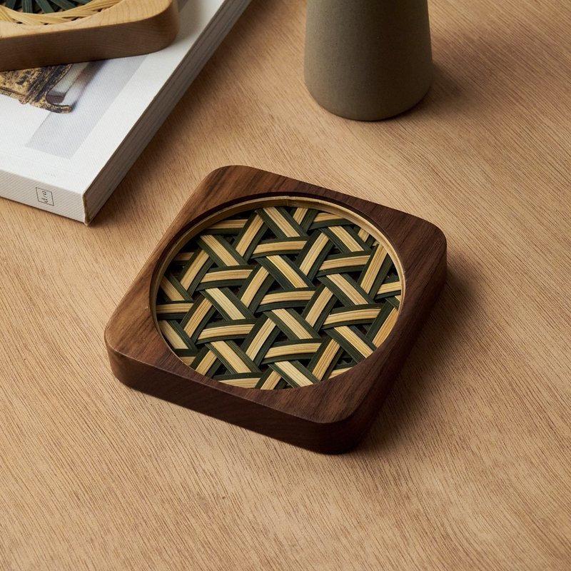 限量特别款 | MIT职人手工竹编杯垫 送礼 定制化 - 杯垫 - 竹 