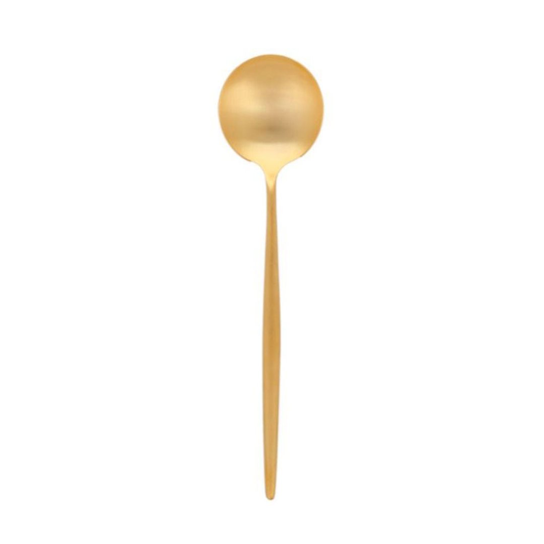 葡萄牙 Cutipol  MOON  雾金 点心匙 - 餐刀/叉/匙组合 - 不锈钢 金色