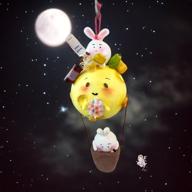 中秋节吊饰-花好月圆人长久 - 摆饰 - 粘土 