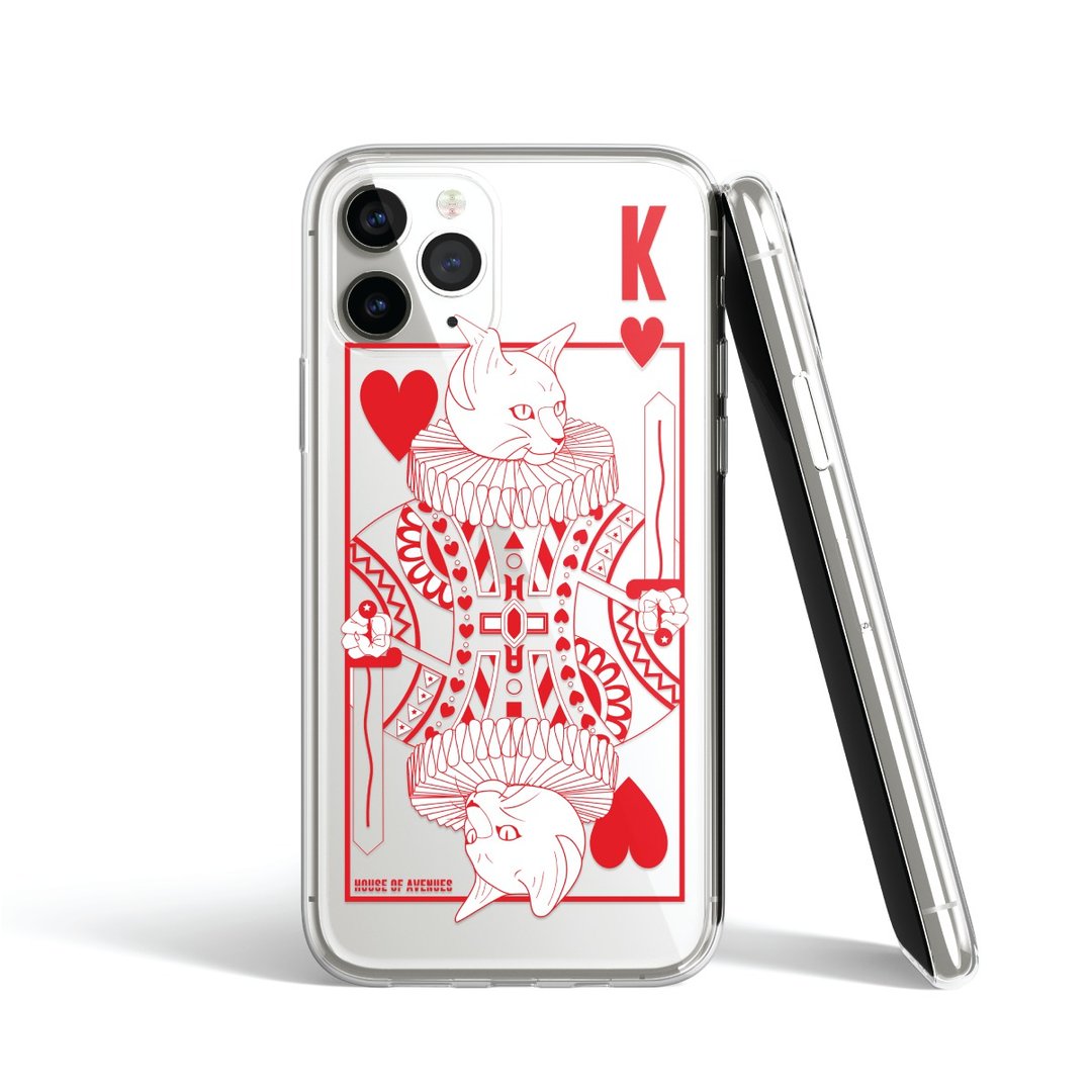 | HOA 原创设计手机壳 | Poker Cat情人节系列 | RED K | - 手机壳/手机套 - 塑料 多色