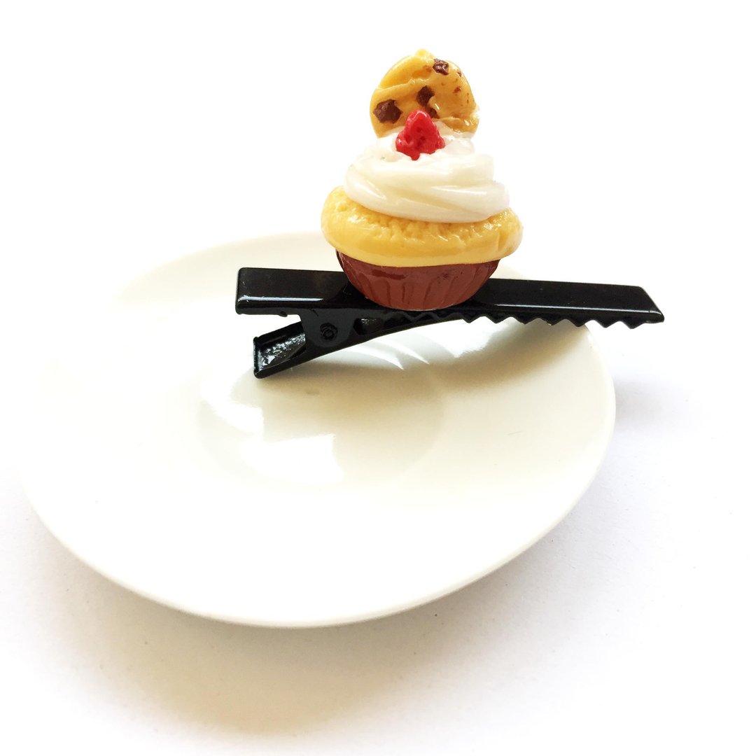 Cupcake+cookie Black - 发饰 - 粘土 黑色