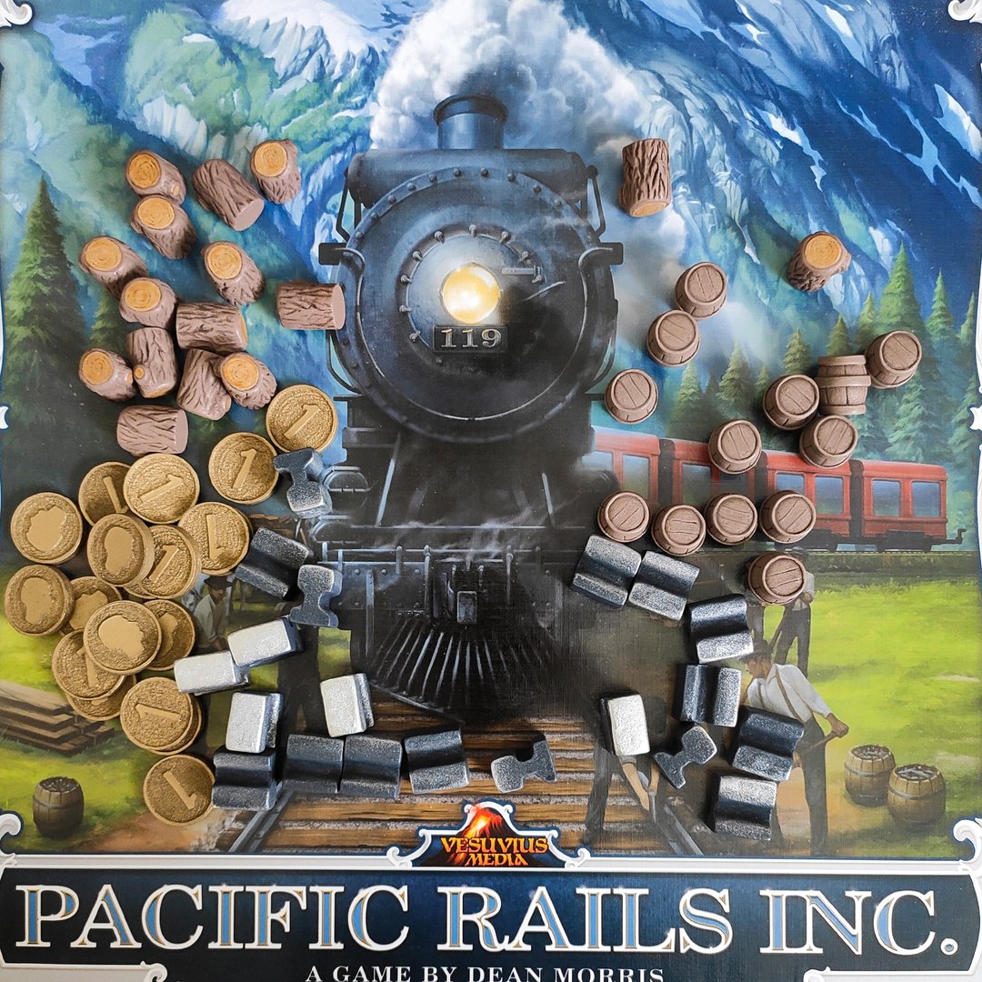 豪华资源代币与 Pacific Rails Inc. 棋盘游戏兼容 - 桌游/玩具 - 其他材质 
