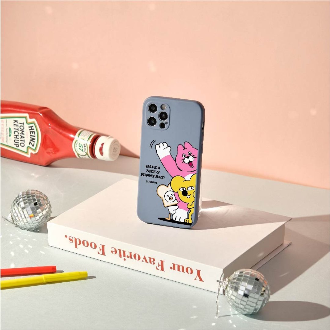 ZIZONE探头挥手全包iPhone手机壳 - 手机壳/手机套 - 硅胶 多色