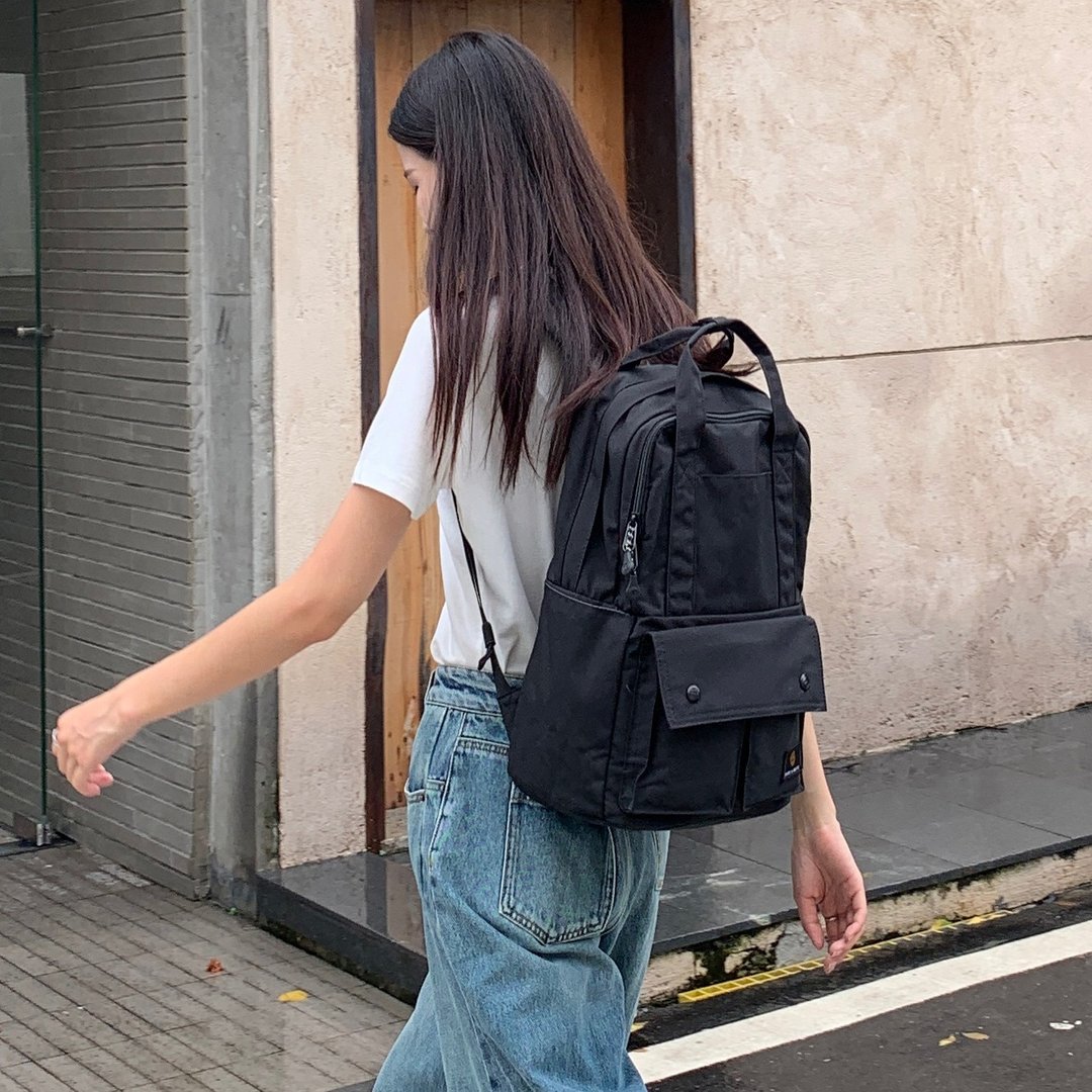 轻便 背包 防泼水 旅行包 书包 电脑包 男女生合用 Hub - 后背包/双肩包 - 尼龙 多色