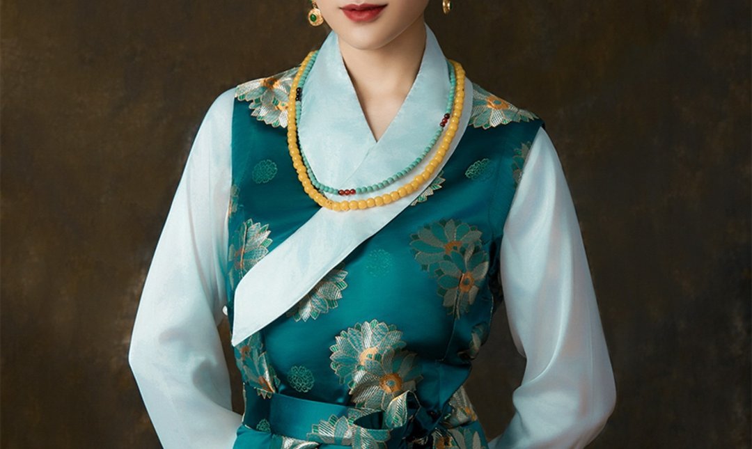 特惠-限量款 新中式復古藏装 花坞春晓 美绝春博拉裙 - 裙子 - 其他材质 多色