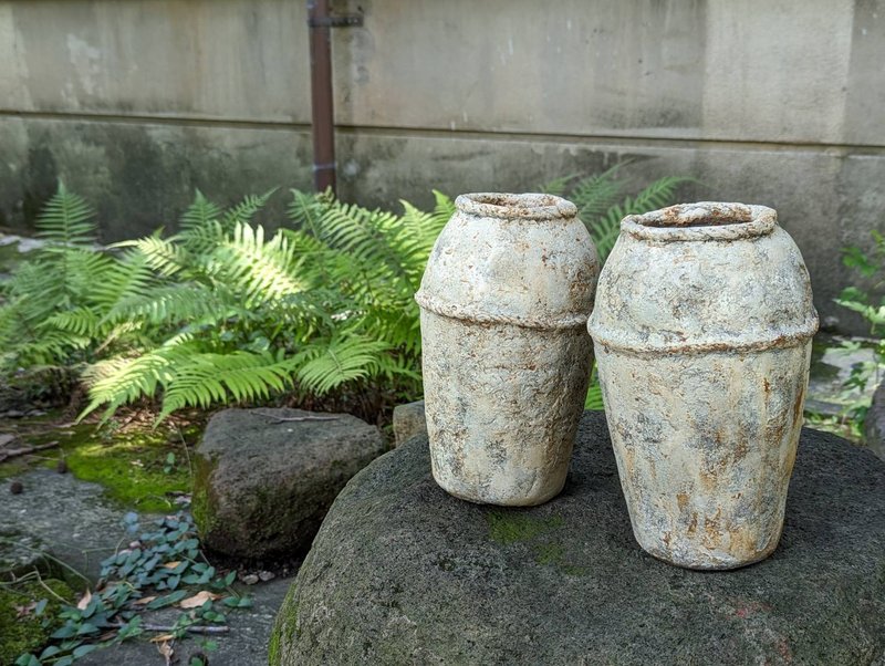 山令页 - 仿古水泥花器 - 花瓶/陶器 - 水泥 