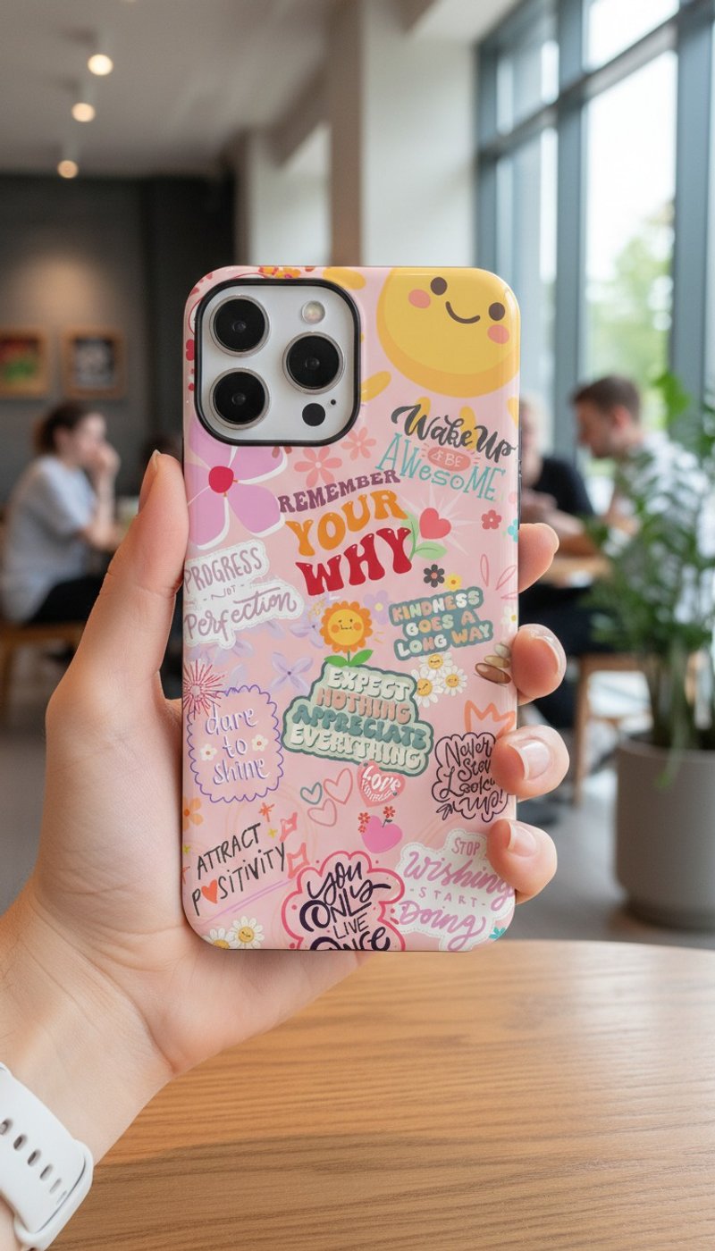 阳光语录 正能量手写字体集锦 二合一双层防摔手机壳支持 MagSafe - 手机壳/手机套 - 塑料 