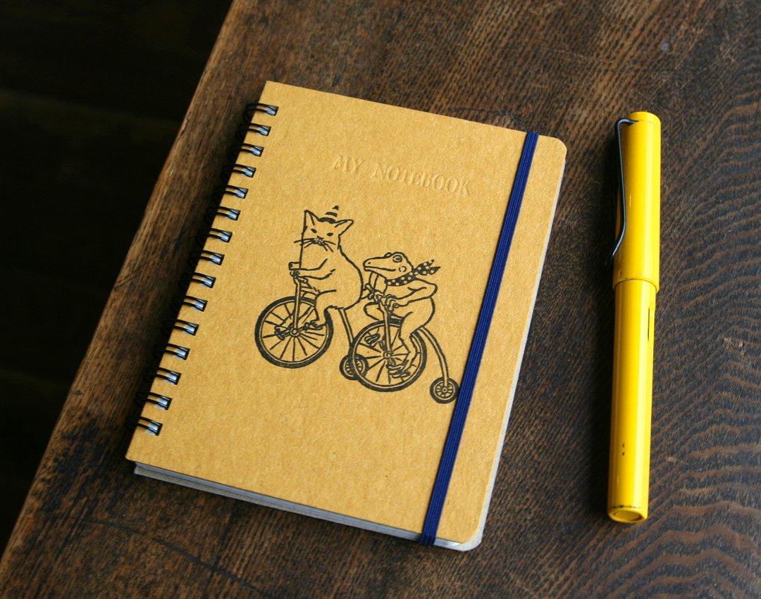 April 2019 ~ Ring with a schedule Let's go by bicycle - 笔记本/手帐 - 纸 绿色