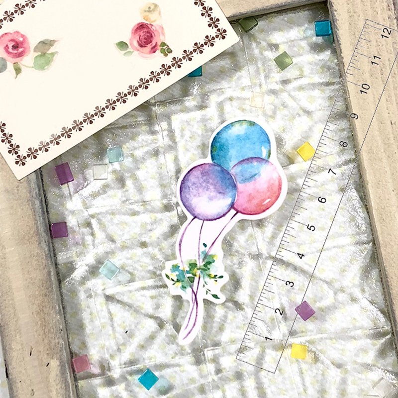 丘比娃娃Kewpie BB贴纸为您庆祝! - 汽球 - 贴纸 - 纸 多色