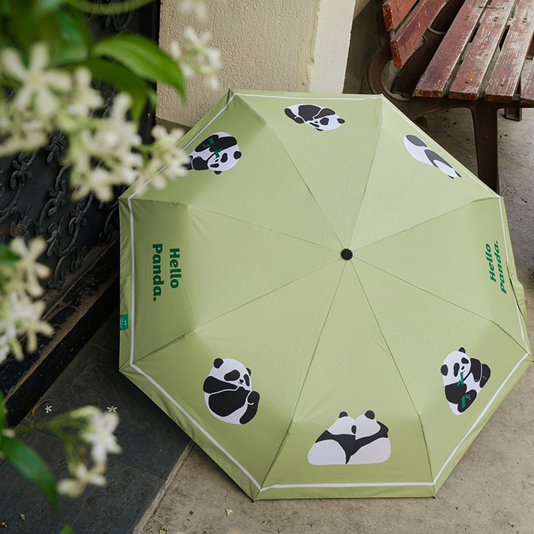 熊猫晴雨伞  可爱熊猫插画 遮阳伞 - 其他 - 其他材质 