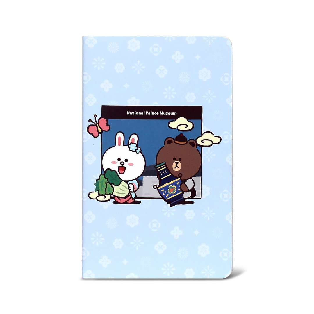 NPM | LINE FRIENDS 穿越故宫 64K手心笔记 (清) - 笔记本/手帐 - 纸 蓝色