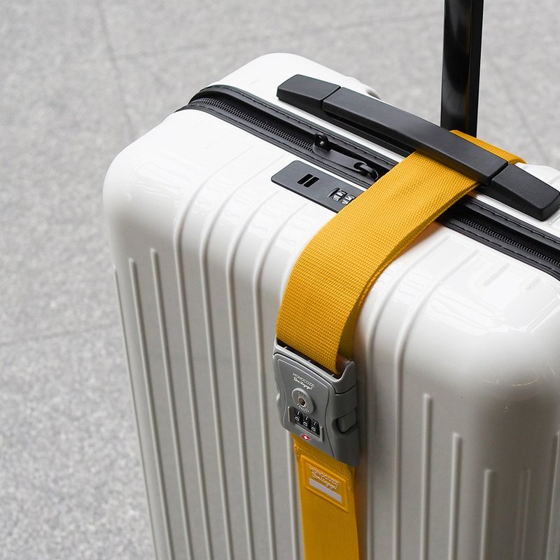 BON VOYAGE |  2寸 TSA 特韧尼龙行李带 - 黄色 - 行李箱/行李箱保护套 - 其他材质 黄色