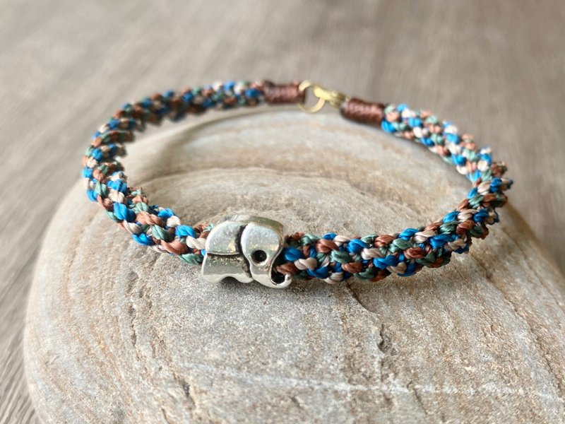 大象 | 手工防水蜡线 | 冲浪旅行 - 手链/手环 - 棉．麻 