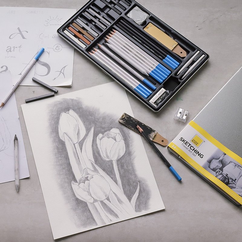 COLOUR BLOCK 34PCS素描写生套组 500元礼物 - 插画/绘画/写字 - 其他材质 