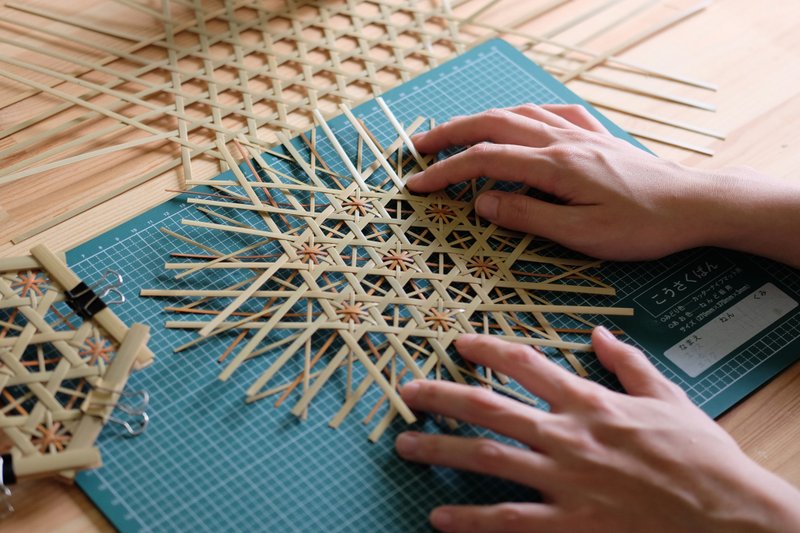 日用之器 - 菊花纹隔热垫_编织工作坊 - 木工/竹艺 - 竹 