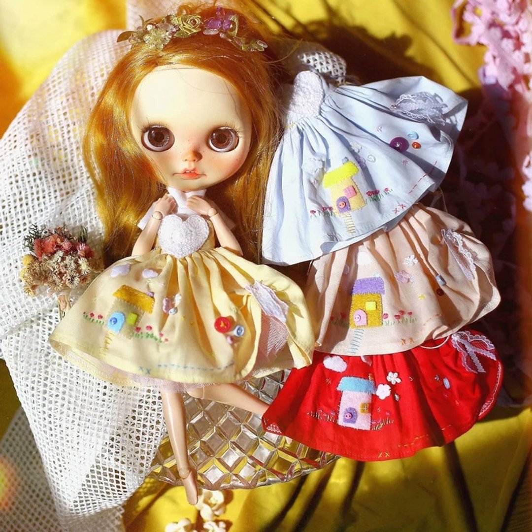 Dolls clothes for Neo blythe, Ob22,Pullip, Licca. - 其他 - 棉 