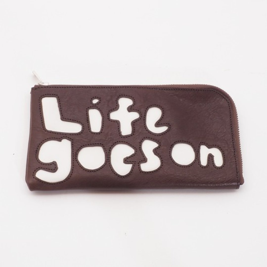 cow leather Long wallet [life goes on] (dark brown) 18×9/wallet/wl001life - 皮夹/钱包 - 真皮 
