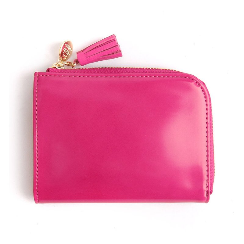韩国Socharming-流苏风琴零钱包 Tidy Tassle Wallet-Pink - 零钱包 - 其他材质 