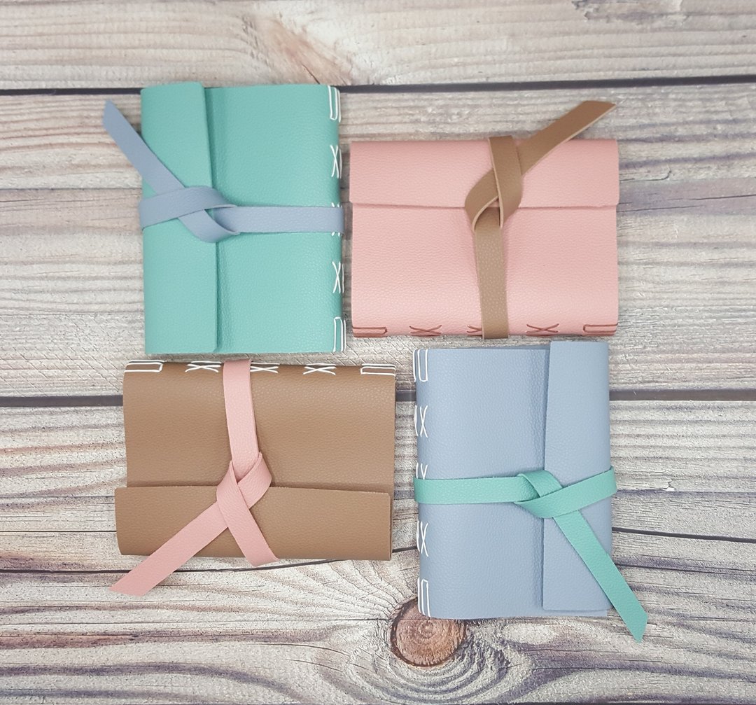 手作笔记本 Pastel 2 Tones Collections 仿皮封面 - 笔记本/手帐 - 人造皮革 
