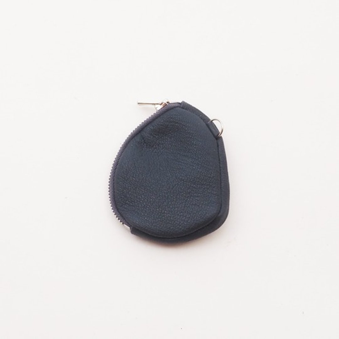 goatleather wallet#海军蓝/零钱包/koishi_n - 零钱包 - 真皮 