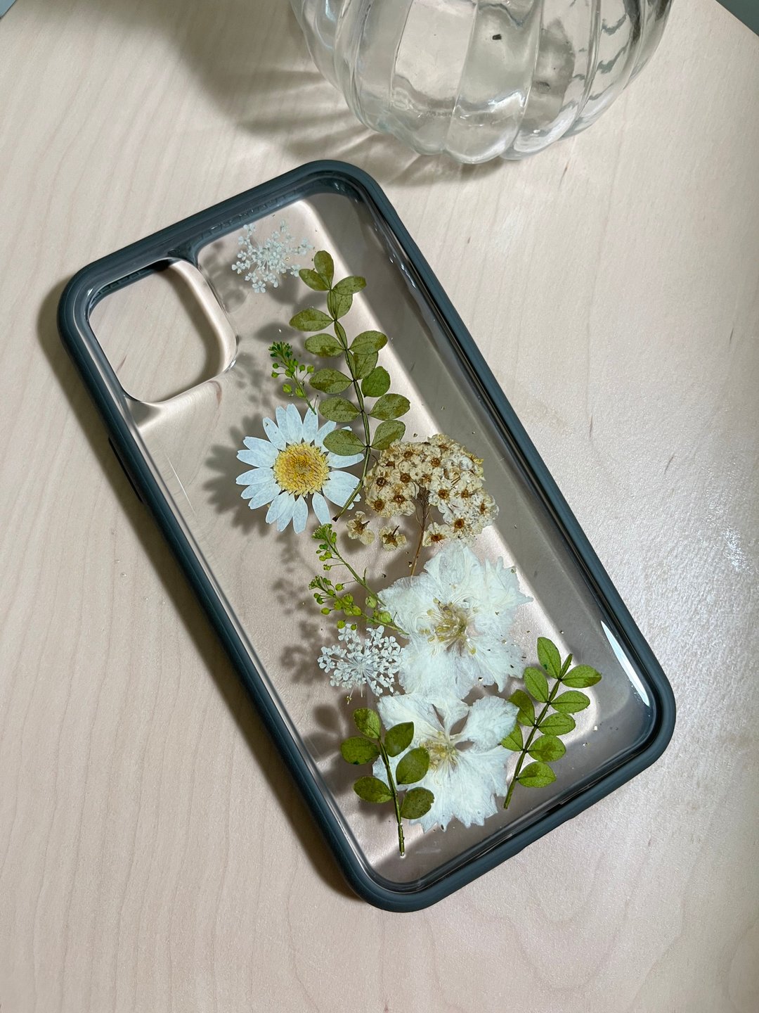 原创 押花手机壳x 插花系押花  犀牛盾 空压壳 iphone 压花手机壳 - 手机壳/手机套 - 压克力 