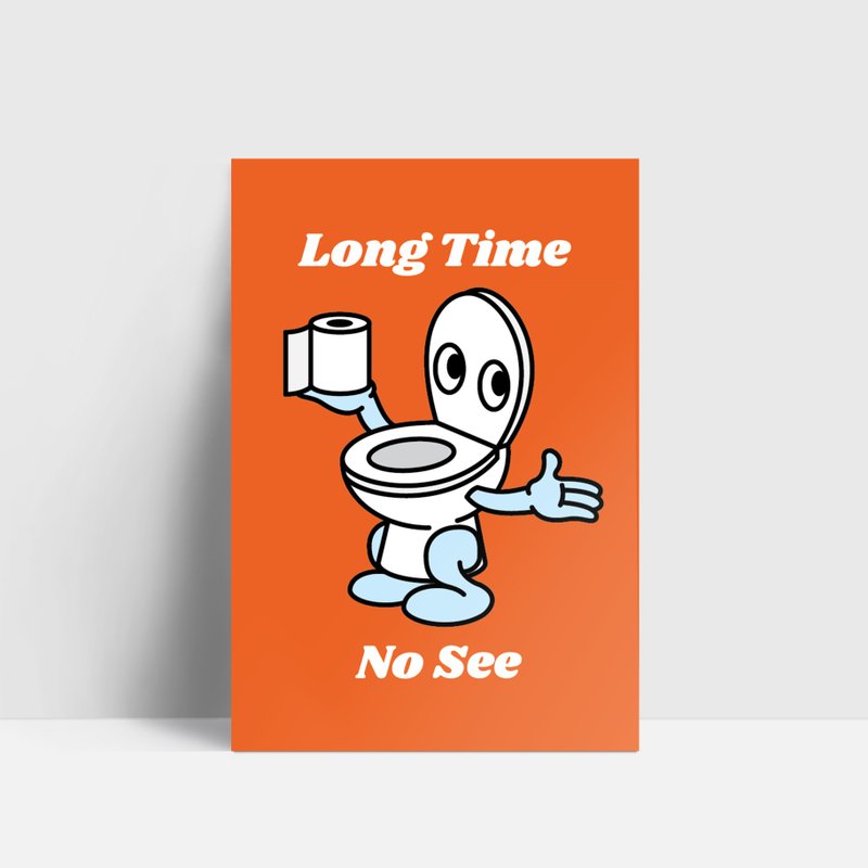 CHI Long Time No See 明信片 - 卡片/明信片 - 纸 白色