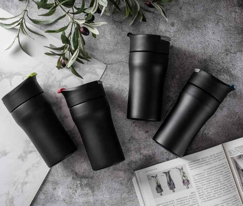 【杜绝渣渣】法压咖啡随行保温杯-防漏,有手提环 4 色选择350ml - 咖啡壶/周边 - 不锈钢 多色