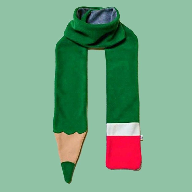 大树绿 / 铅笔围巾 - 围巾/披肩 - 棉．麻 绿色