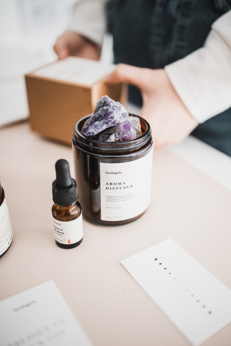 紫水晶 水晶扩香器  | 开运小物 - 香薰/精油/线香 - 水晶 