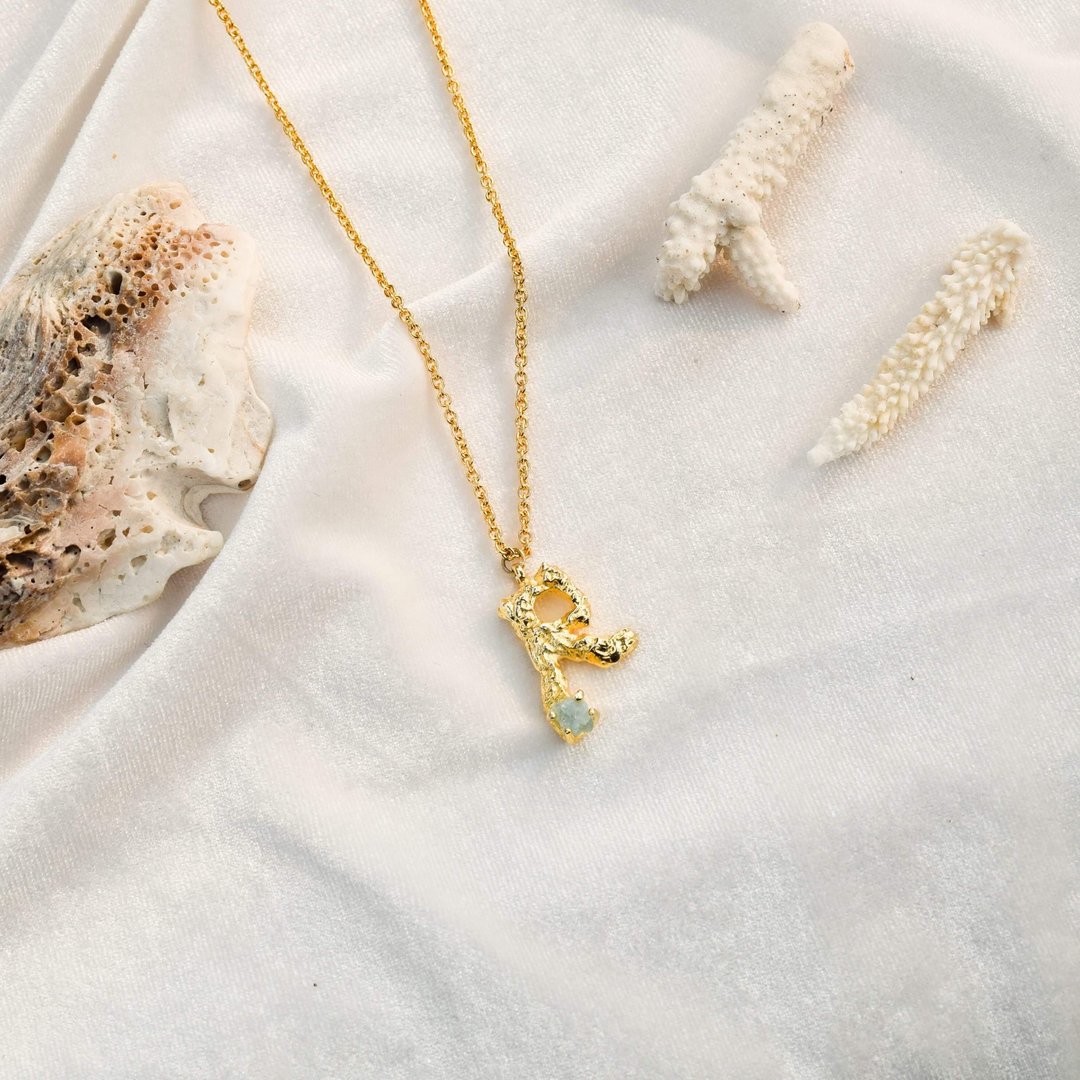 Alphabet pendant R letter - 项链 - 铜/黄铜 