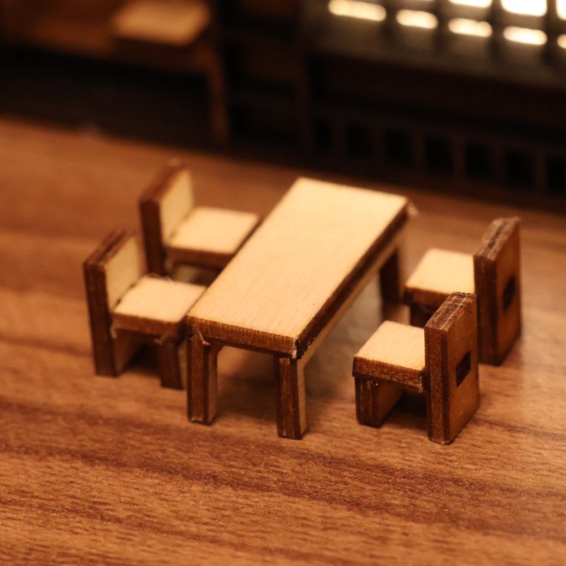 【家具配件】Koazuma小木屋场景模块SCALE:1/100 - 木工/竹艺/纸艺 - 木头 卡其色