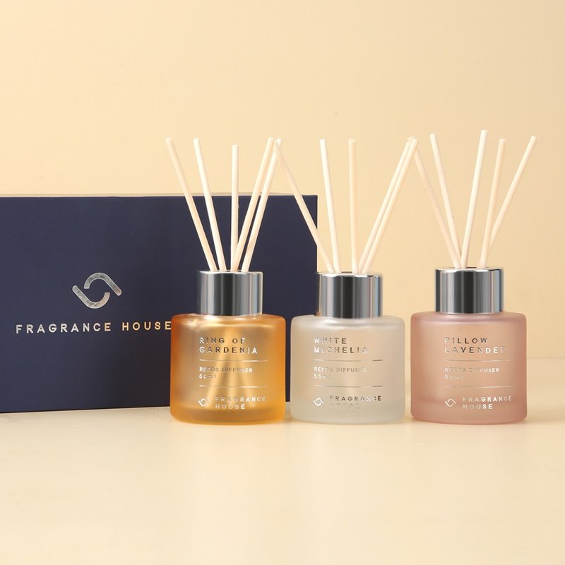 藤枝香薰 50ml | 32种香调选择 | 香薰 礼物 交换 香氛 香港手调 - 香薰/精油/线香 - 玻璃 