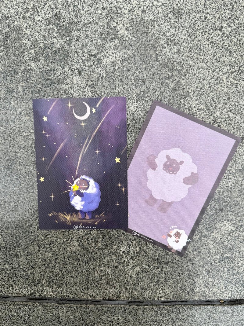 原创插画明信片/心意卡 角色系列 咩宝 - 卡片/明信片 - 纸 