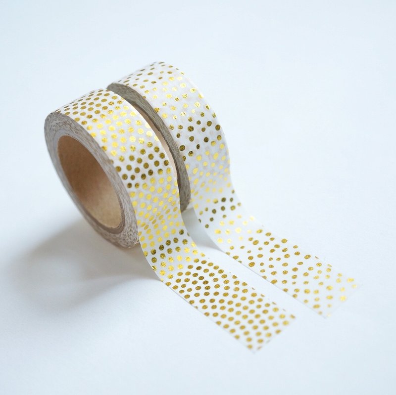 ♥︎烫金纸胶带♥︎疏密金点点们::纸胶带 - 纸胶带 - 纸 金色