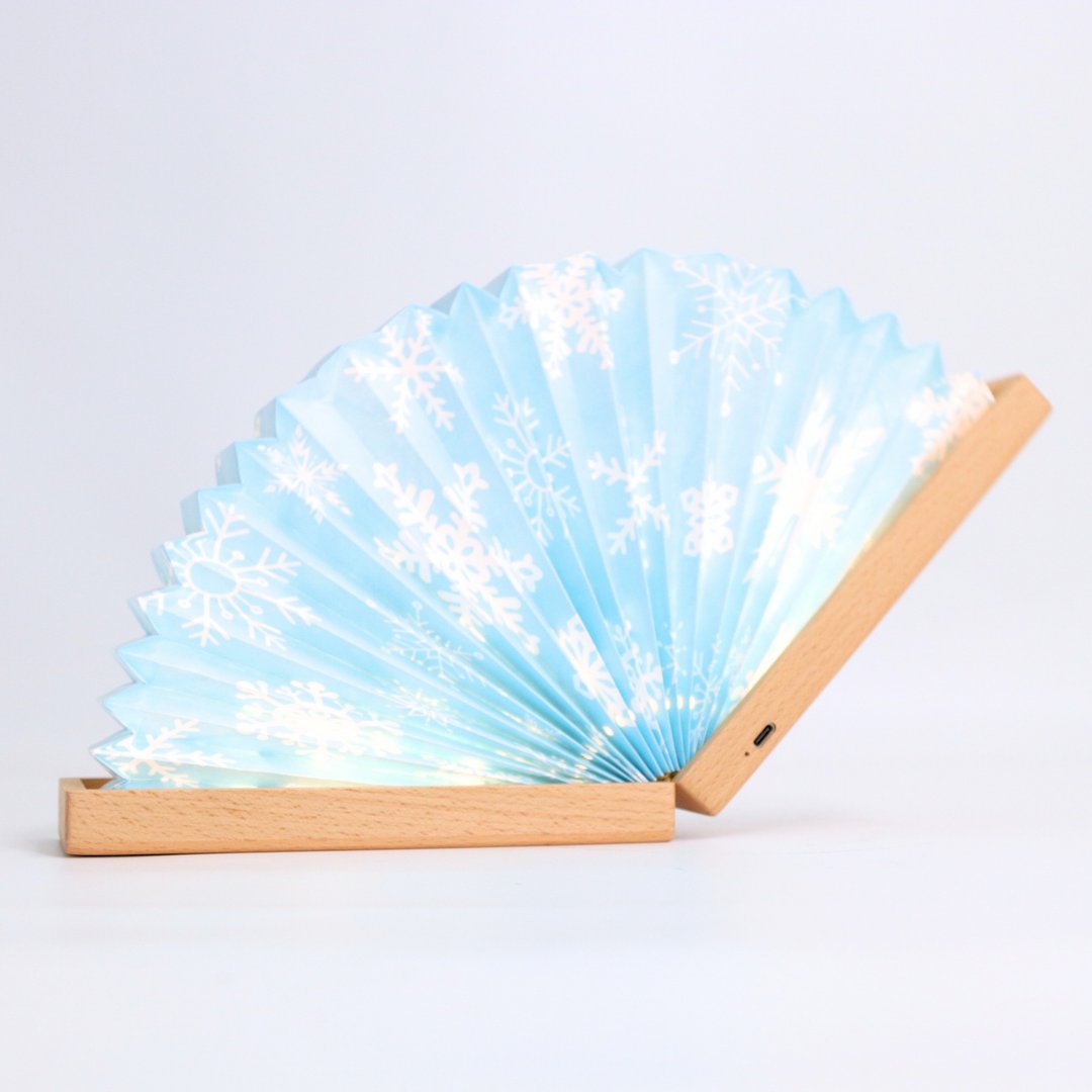 折纸扇形灯(小) - 雪花 | 礼物选品 - 灯具/灯饰 - 木头 多色