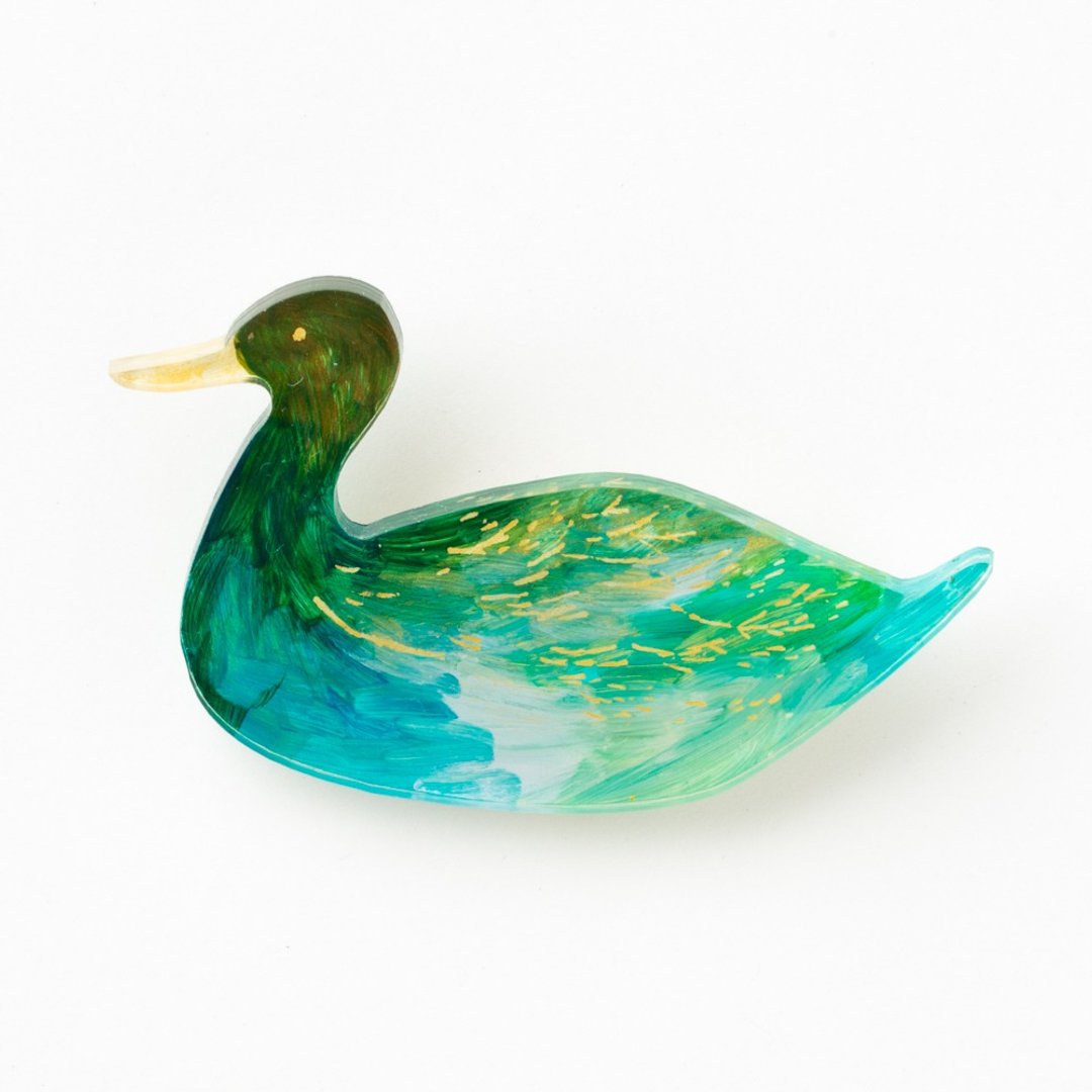 brooch - 胸针 - 压克力 绿色