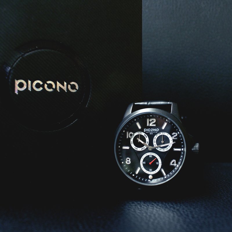 【PICONO】Mr. & Mrs.Pearl 系列手表 / MM-4401 - 女表 - 其他金属 黑色