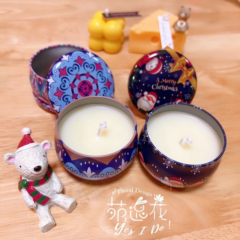 精致小铁盒旅行蜡烛 - 蜡烛/烛台 - 蜡 多色