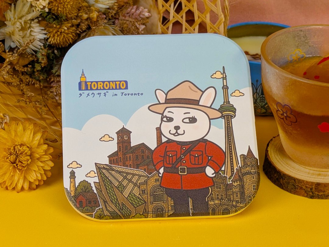 陶瓷杯垫【废兔 in Toronto】 - 杯垫 - 陶 